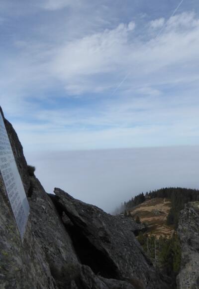 Kleiner Osser mit Blick auf die Osserwiese