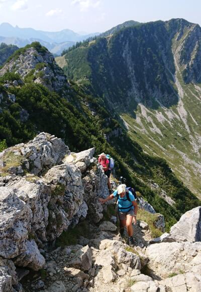 Der Aufstieg auf den Aiplspitz