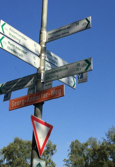 Ammer-Amperradweg nach Fürstenfeldbruck