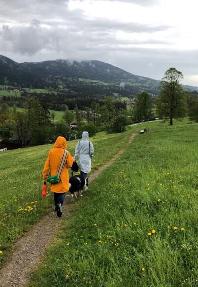 Auf dem Wiesenweg nach Marbach