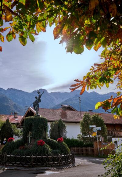 Kriegerdenkmal, Startpunkt der Wanderung