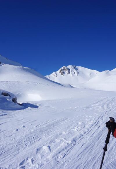 Da geht's lang: Von der Lizumer Hütte geht es zurück zum "Lager Walchen" durch feinste Winterlandschaft