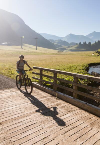 Mit dem Bike von Schröcken durchs Auenfeld