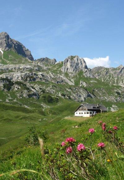 Ausblick auf Biberacher Hütte