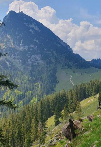 Weg von der Hochsalwand zum Wendelstein