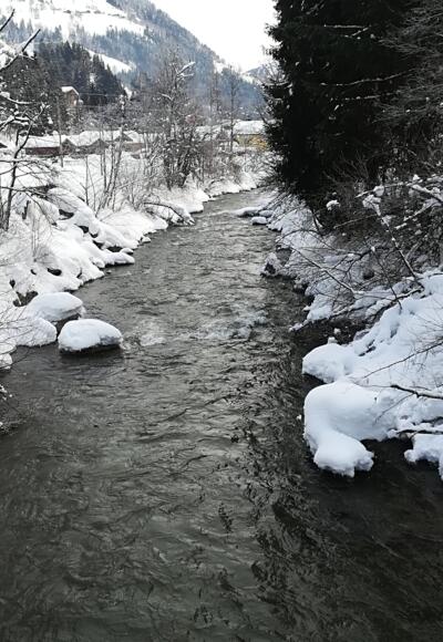 Saalach im Winter