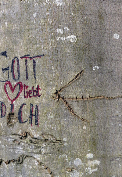 Ein spezieller Wegweiser am St. Rupert-Pilgerweg über den Haunsberg.