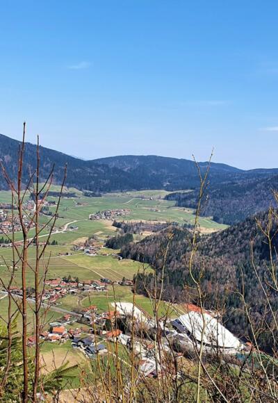 Ausblick vom Kienbergl über Inzell