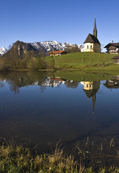 Die Seele baumeln lassen und zur Ruhe kommen. Kapelle St. Nikolaus im Ortsteil Einsiedl bei Inzell/Chiemgau