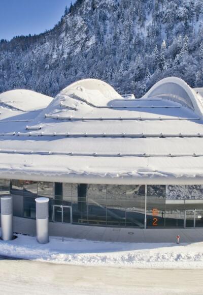 Max Aicher Arena im Winter