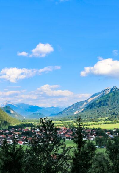 Blick auf das Pfrontener Tal
