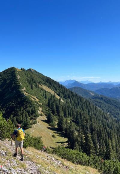Auf dem Blaubergkamm Richtung Halserspitze.