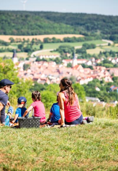 Familie oberhalb von Berching