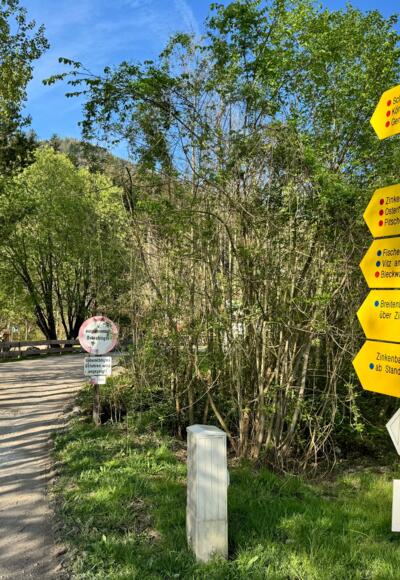 Start der Tour beim Arboretum