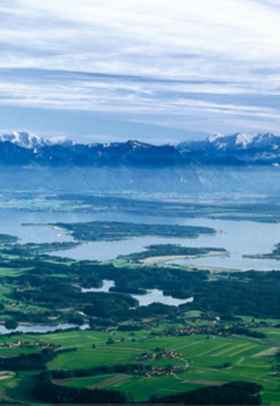 das Chiemgau mit dem Chiemsee