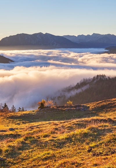 Blick ins Karwendel von Hochalm