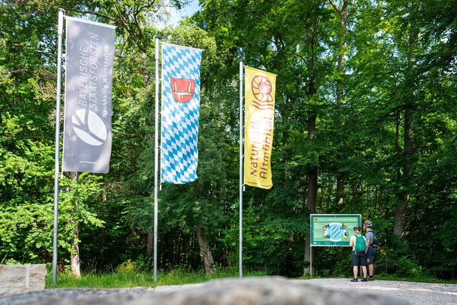 Geographischer Mittelpunkt Bayerns bei Kipfenberg