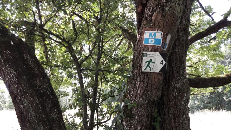 Markierung Main-Donau-Wanderweg