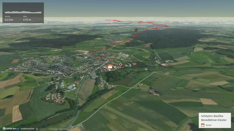 Pilgerweg in der Region München: Münchener Jakobsweg: Scheyern - Vierkirchen