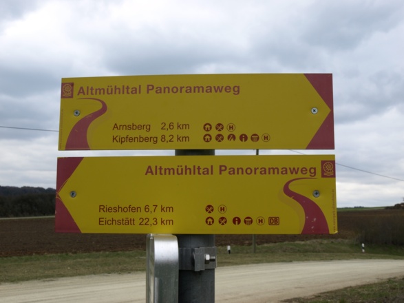 Beschriftungsbeispiel Altmühltal Panoramaweg