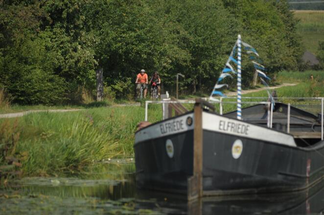 Alter Kanal, Treidelschiff, Ludwigskanal