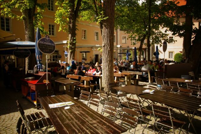 Biergarten der Klosterschenke Weltenburg