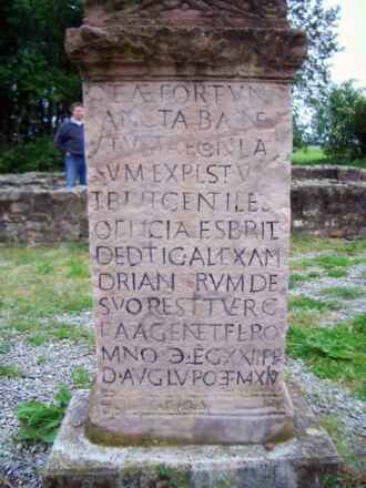 Weihestein am Römerbad Walldürn