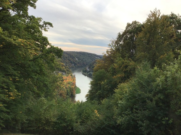 Schleifenroute - Blick auf die Donau von der Befreiungshalle bei Kehlheim