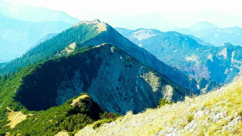 Blick zum Blaubergkopf und Blauberggrad