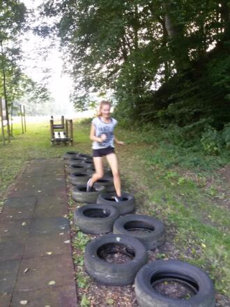 Reifenparcours bei Oed