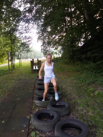 Reifenparcours bei Oed