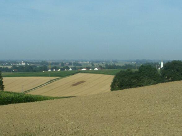 Blick auf Fraunberg und Umgebung