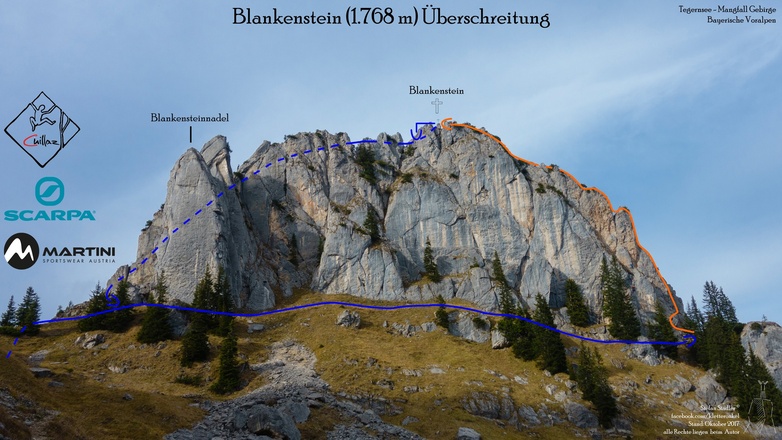 Blankensteinüberschreitung Übersichtsbild-Topo