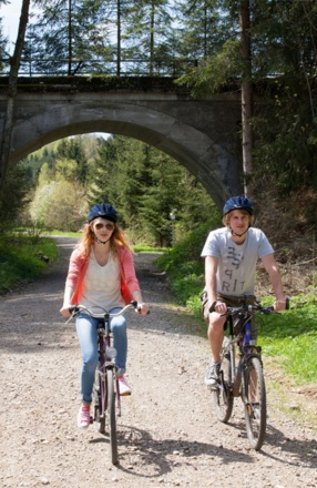 Radeln auf historischen Eisenbahnspuren