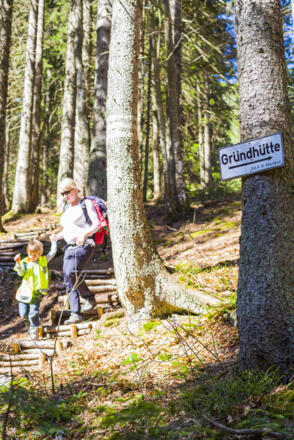 Zustieg zur Gründhütte