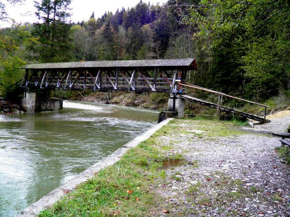 Ammerbrücke kurz vor Ammerleite