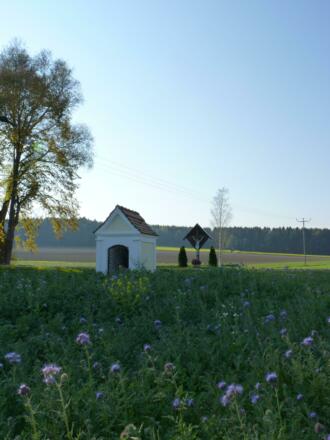 Marterl und kleine Kapelle bei Dietring