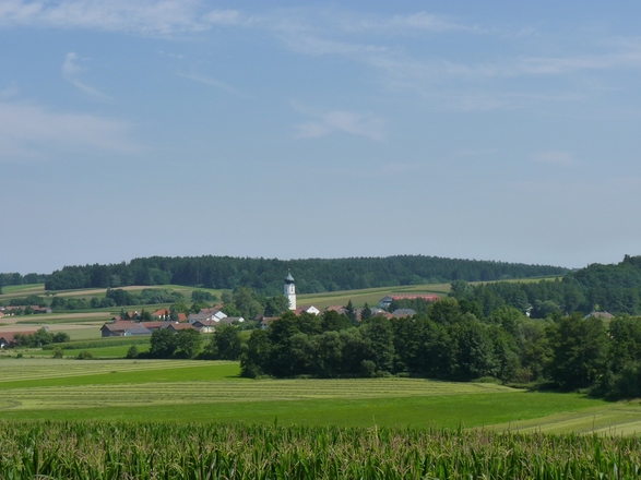 Blick von Amberg auf Jägerndorf