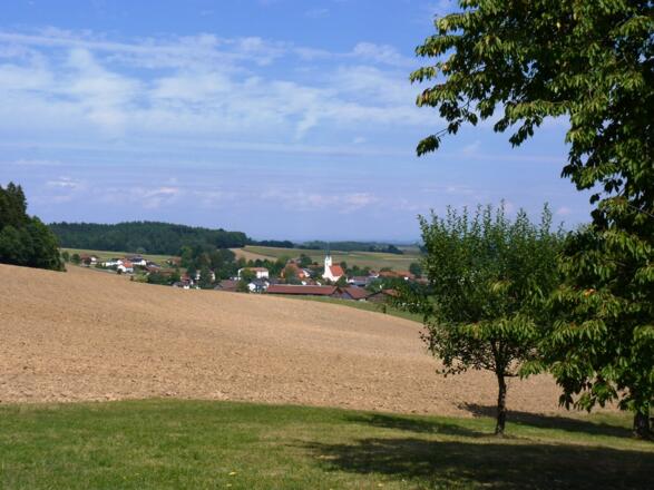 Ausblick v. Silching auf Peterskirchen