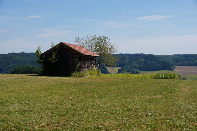 Eine Hütte am Wegesrand