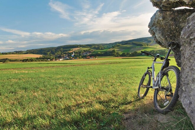 Aussicht vom Krokodilstein bei Asenham