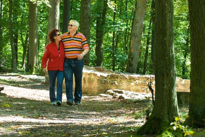 Spazieren auf den Spuren der Römer.