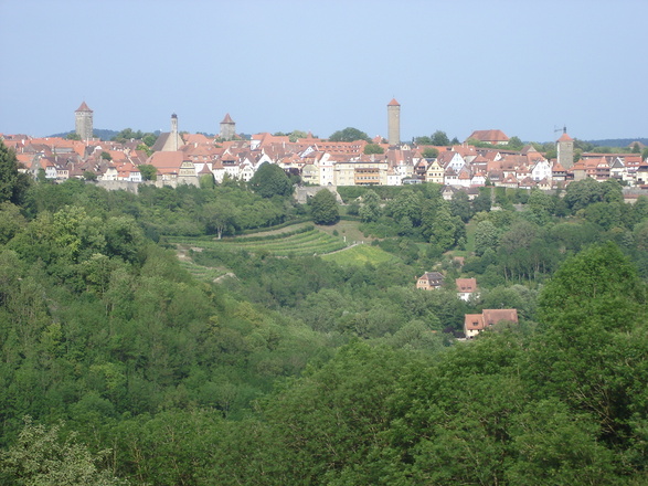 Blick auf Rothenburg