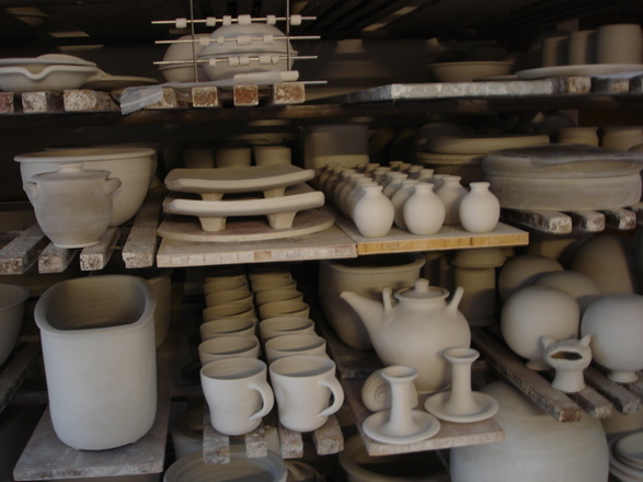 Die Töpferei kann besichtigt werden