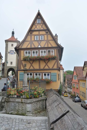 Beliebtes Fotomotiv in Rothenburg: Der Plönlein-Platz.