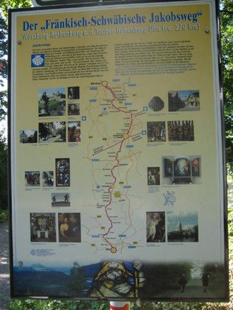 Schautafel Fränkisch-Schwäbischer Jakobsweg