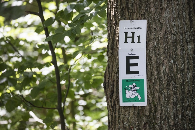 Beschilderung im RÄUBERLAND