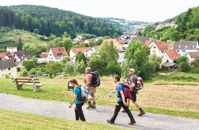 Ausblick von der Gruftkapelle St. Maria Schnee Mespelbrunn