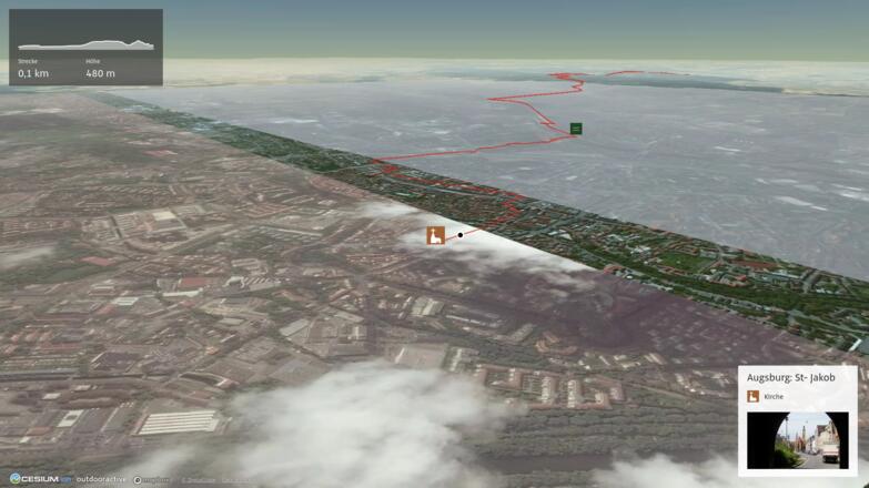 Pilgerweg in Bayerisch-Schwaben: Bayr-Schwäb-JW: Augsburg - Oberschönenfeld