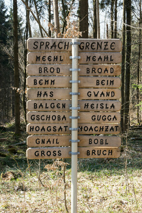 Dialektbaum - Sprachgrenze